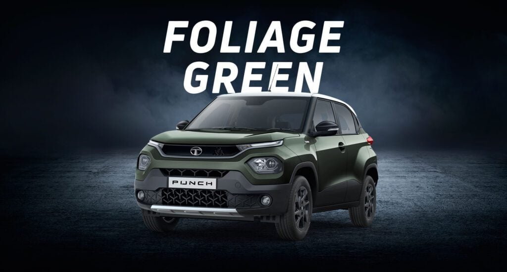 Tata Punch foliage green