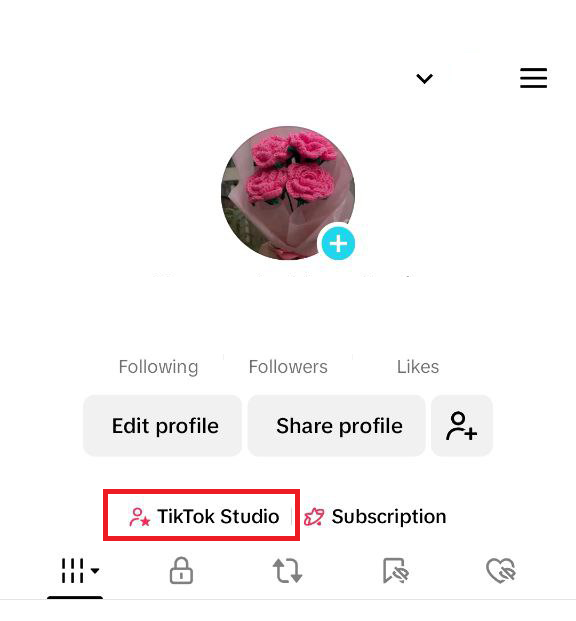 TikTok profile