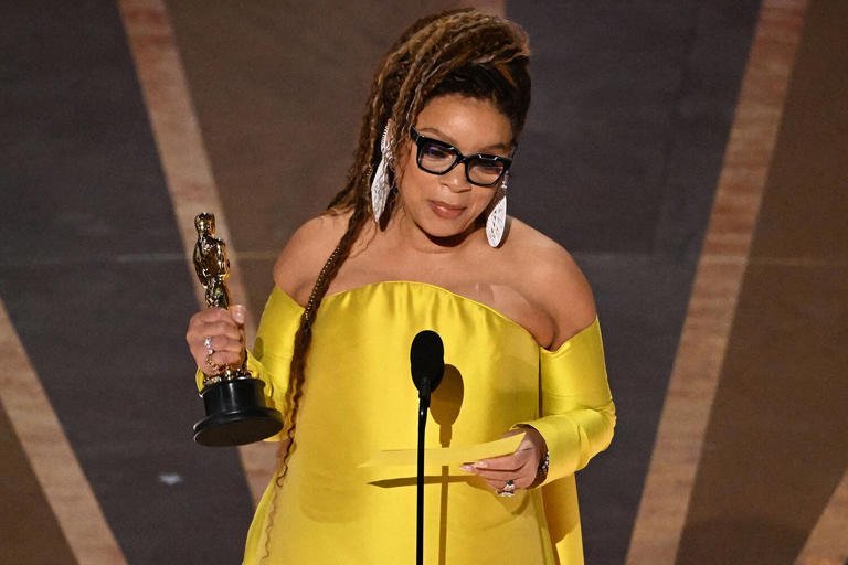 Ruth E. Carter accepts the Best Costume Design award for "Black Panther: Wakanda Forever" onstage during the 95th Annual Academy Awards on Sunday, March 12, 2023, at Dolby Theatre in Hollywood, PATRICK T. FALLON/AFP via Gett
