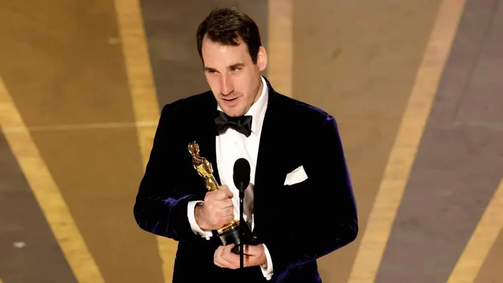 James Friend accepts the Best Cinematography award for "All Quiet on the Western Front" onstage during the 95th Annual Academy Awards on Sunday, March 12, 2023, at Dolby Theatre in Hollywood, California. Pic/AFP