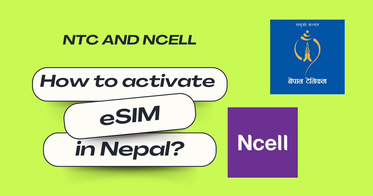 How to active esim in Nepal
